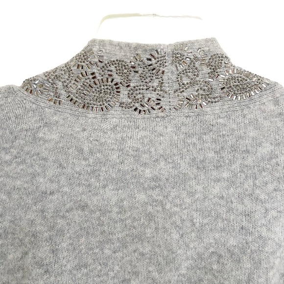 Chico’s Embellished Placket Sweater Ruana in Grey Size L/XL - Picture 7 of 10